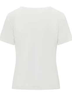 Short Sleeve Crew Neck Sweater with Braided Detail