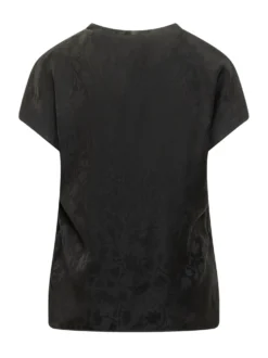 Short Sleeve Floral Pattern Blouse