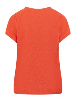 Short Sleeve Floral Pattern Blouse
