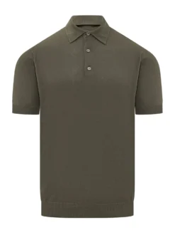 Short Sleeve Knit Polo