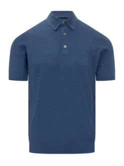 Short Sleeve Knit Polo