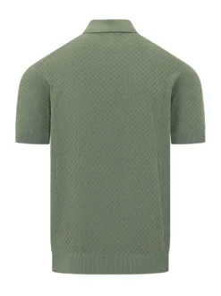 Short Sleeve Knit Polo