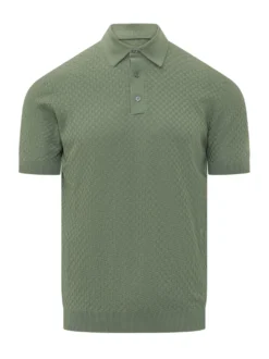 Short Sleeve Knit Polo