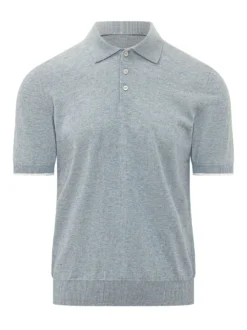 Short Sleeve Knit Polo