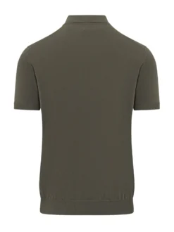 Short Sleeve Knit Polo with Buttons