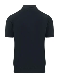 Short Sleeve Knit Polo with Buttons