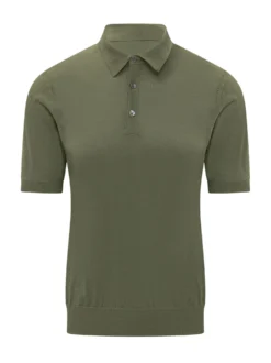 Short Sleeve Polo Shirt with Buttons