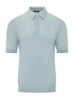 Short Sleeve Polo Shirt with Buttons