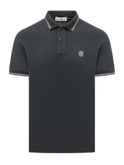 Short Sleeve Polo Shirt with Contrast Trims