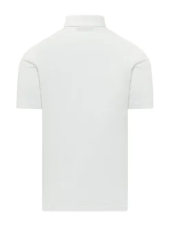 Short Sleeve Polo Shirt with Collar and Buttons