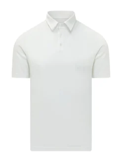 Short Sleeve Polo Shirt with Collar and Buttons