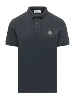 Short Sleeve Polo Shirt with Patch