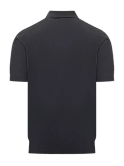 Short-Sleeve Polo Sweater