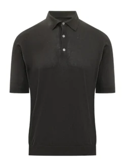Short Sleeve Polo with Buttons