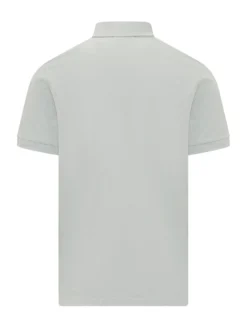Short Sleeve Polo with Chest Patch and Buttons