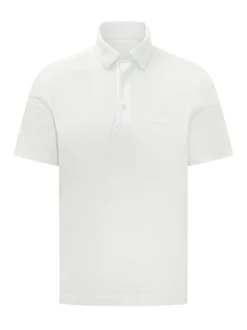 Short Sleeve Polo with Collar and Buttons