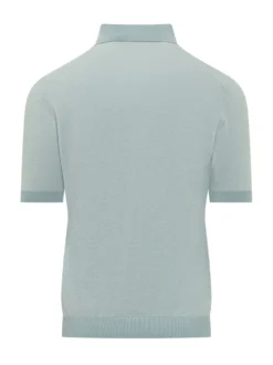 Short Sleeve Polo with Collar and Buttons
