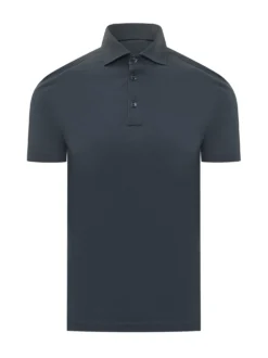 Short Sleeve Polo with Collar and Buttons
