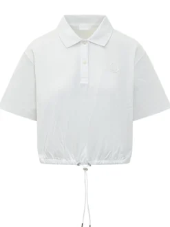 Short Sleeve Polo with Drawstring Hem