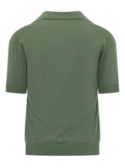 Short Sleeve Polo with Open Collar