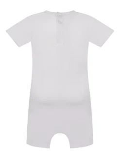 Short Sleeve Romper with Bear Print