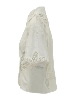 Short Sleeve Shirt with Embroidery