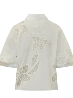 Short Sleeve Shirt with Embroidery