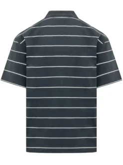 Short Sleeve Striped Polo Shirt