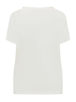 Short Sleeve Top with Curved Hem