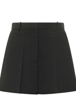 Shorts with Back Pleats