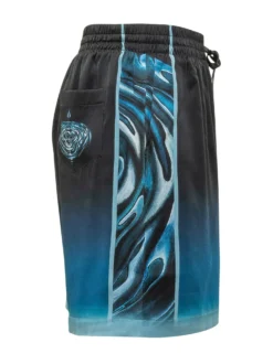 Shorts with Drawstring and Graphic Print