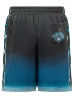Shorts with Drawstring and Graphic Print