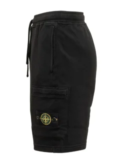 Shorts with Drawstring and Patch Pocket