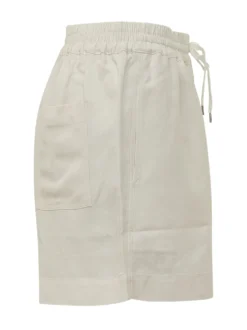 Shorts with Elasticated Waist and Drawstring