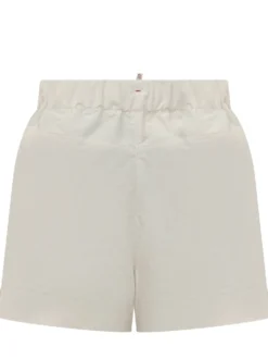 Shorts with Elasticated Waist and Drawstring