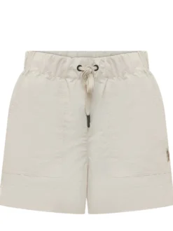 Shorts with Elasticated Waist and Drawstring