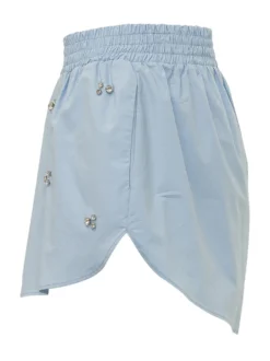 Shorts with Elasticated Waist and Embellishments