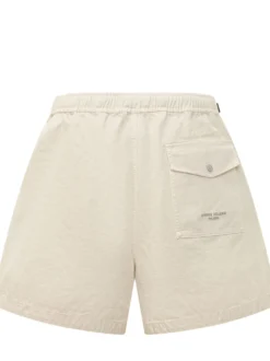 Shorts with Elastic Waist and Integrated Belt