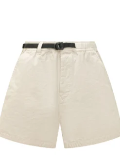 Shorts with Elastic Waist and Integrated Belt