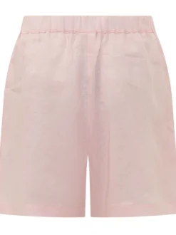 Shorts with Elastic Waist and Patch Pockets