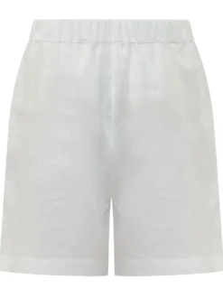 Shorts with Elastic Waist and Patch Pockets