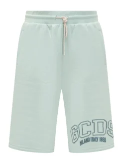 Shorts with Logo and Drawstring