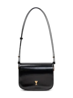 Shoulder Bag with Flap and Heart Logo Paris Paris