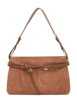 Shoulder Bag with Strap and Stud Details