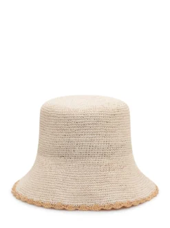 Sierra Woven Straw Bucket Hat