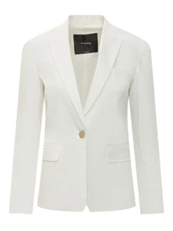 Single-Breasted Linen Blazer