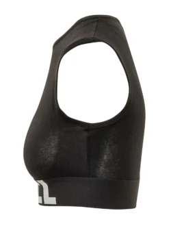 Sleeveless Cropped Top with Graphic Band