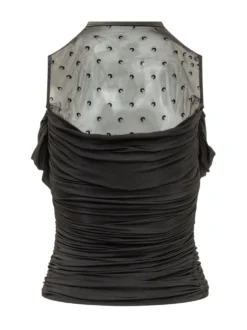 Sleeveless Draped Top
