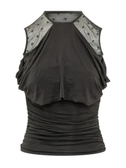Sleeveless Draped Top