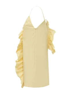 Sleeveless Dress with Floral Embellishments